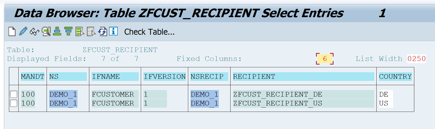 Maintain assignment table