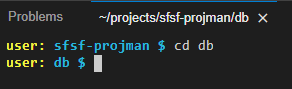 Figure 4 – Change to db directory