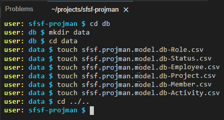 Figure 9 – Change back to project root folder