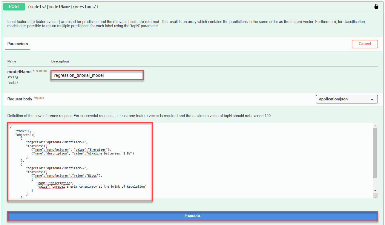 Inference Execute
