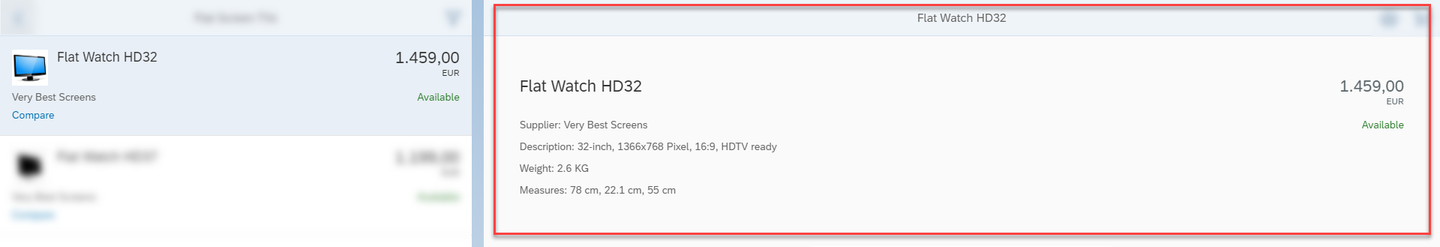 Detail View of Flat Watch HD32