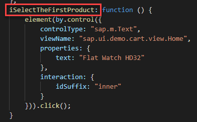 Name for Product Selection Test