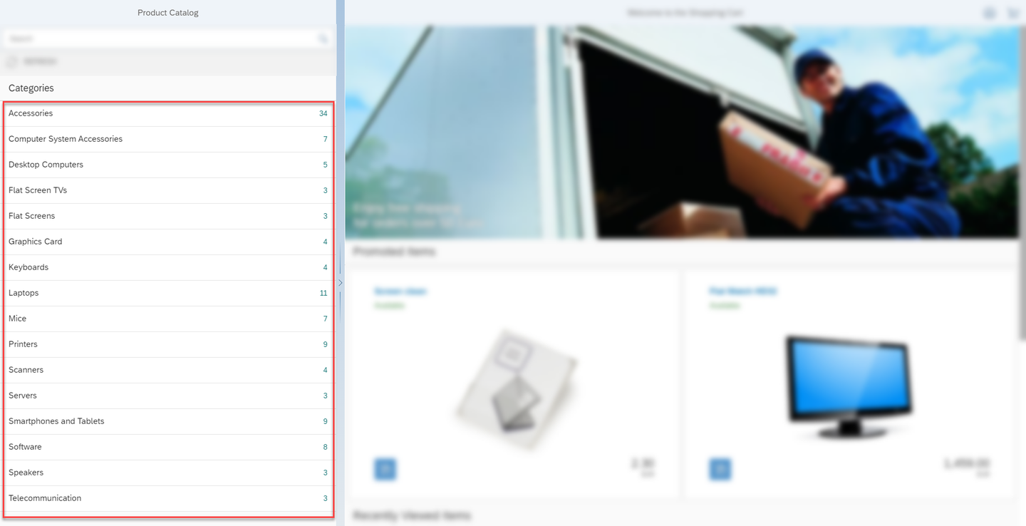 Product Categories in the Product Catalog
