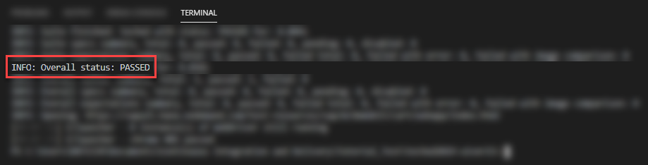 Terminal Response: Successful