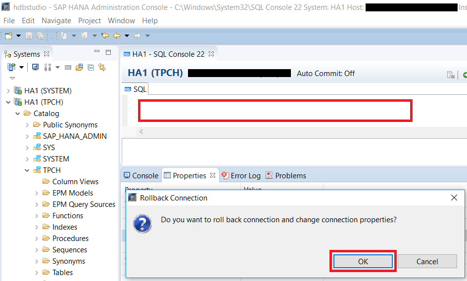 Rollback Connection