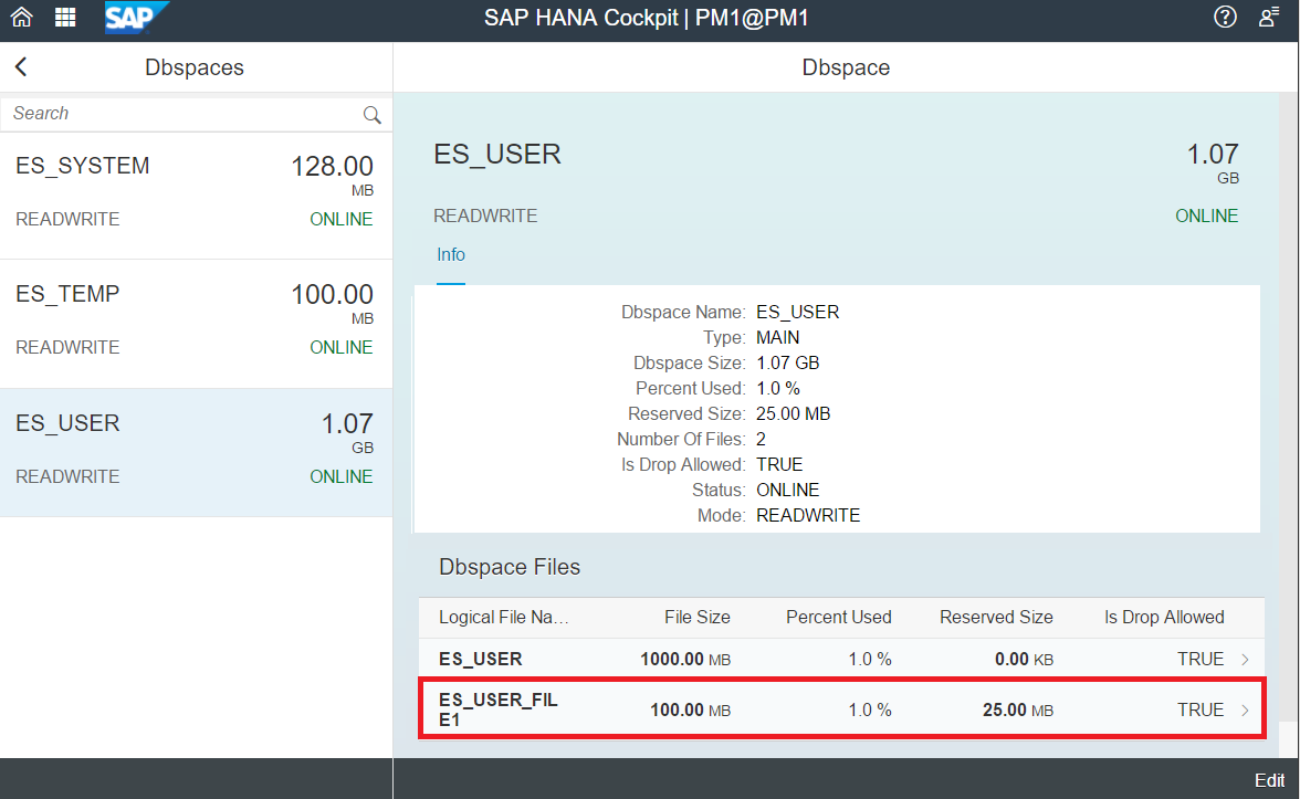 View ES_USER_FILE1