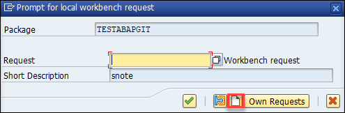 new request