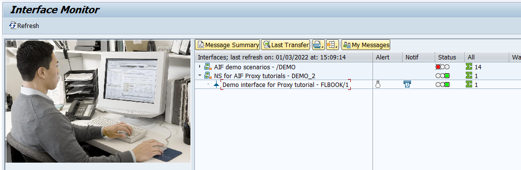 Monitoring in Interface Monitor