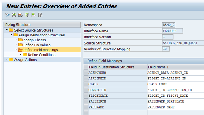 Define Field Mappings