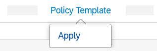 Policy Template