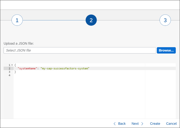 The sap-successfactors-extensibility.json file is preconfigured.