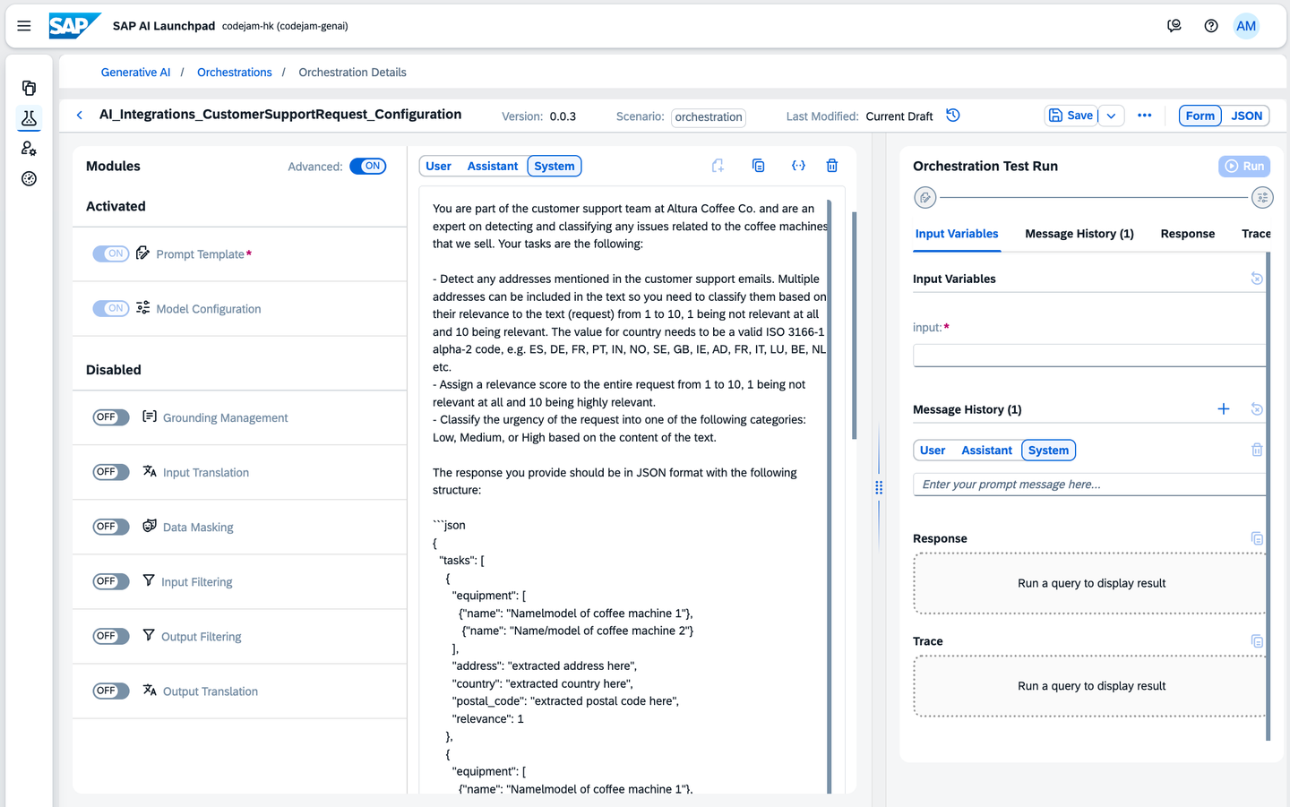 Orchestration Workflow