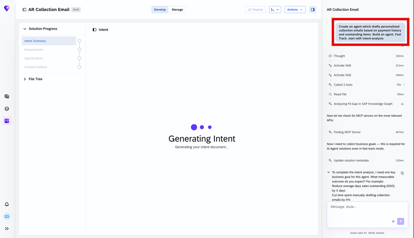 Intent generation