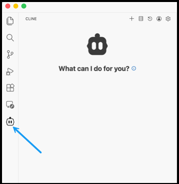 Cline Icon In VS Code Sidebar