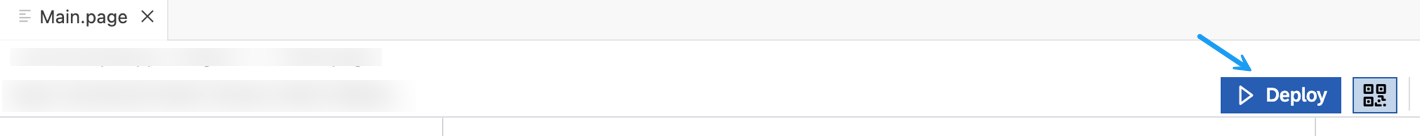 Deploy Option In Editor Header