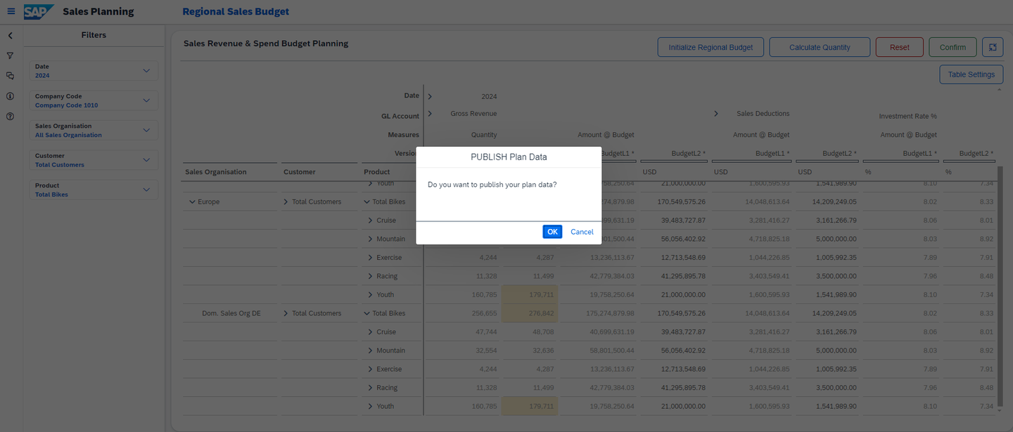xP&A Sales Planning