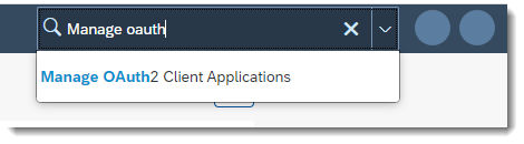 Search Manage OAuth